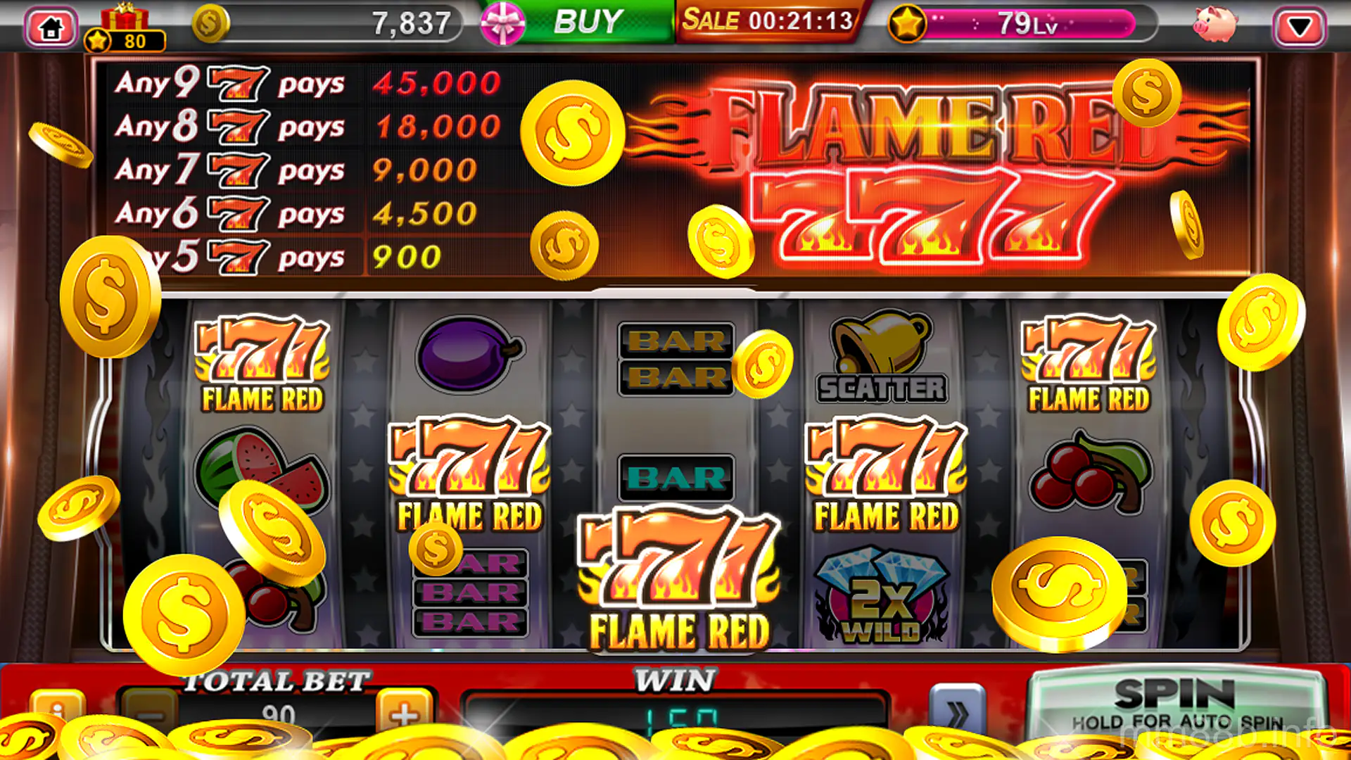 Màn hình Slots chuyên nghiệp